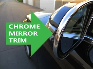 FOR SAAB New Side Mirror trim chrome molding - saab models - Bild 1 von 5
