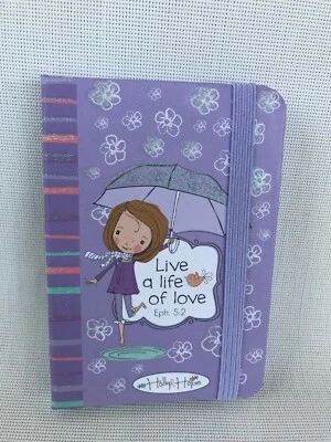 Holly & hope mini notebook bible scripture live a life of love Eph 5:2 Ecc 9:10 - Image 1 of 4