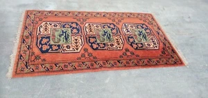 original >>Noué à la main << vieux tapis 159x89 cm poids 4,35 kg. - Photo 1/12