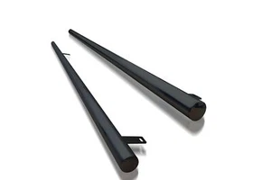 Black Side Bars For Saic Maxus Deliver 9 LWB Van Stainless Steel Tubes Accessory - Picture 1 of 4