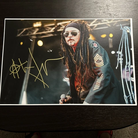 AL JOURGENSEN OF MINISTRY SIGNED 12X18 LIVE  PHOTO!!! Cover