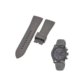 AR5949 24mm Gray Rubber Strap For Emporio Armani - Picture 1 of 7