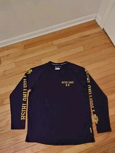 Tyler Buchner Notre Dame Fighting Irish NCAA 2021 Under Armour Team Issued Shirt - Picture 1 of 8