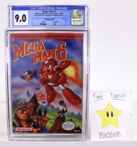 Mega Man 6 New Nintendo NES 1994 Factory Sealed CGC Grade 9.0 A+ NIB Rare H-Seam - Bild 1 von 4