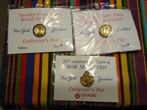 NY YANKEES 24 Time World Champion/SHEPPARD 50th Season Anniversary Collector Pins - Bild 1 von 8