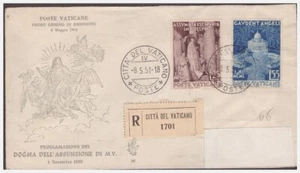 FDC Venetia Club Vatican 1951 - Dogma Intake Viaggiata Racc. Foreign - Picture 1 of 2