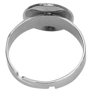 20Pcs Flat Ring Base Adjustable Stainless Steel Semi‑Finished DIY Jewelry - Picture 1 of 12
