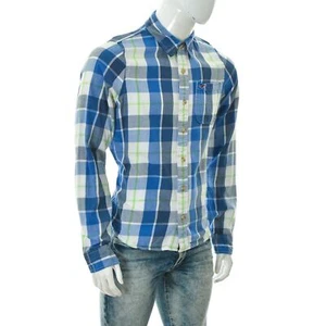 Hollister Herren Freizeit Hemd mit Knopfleiste eine Tasche Langarm kariert Gr. XL - Bild 1 von 6
