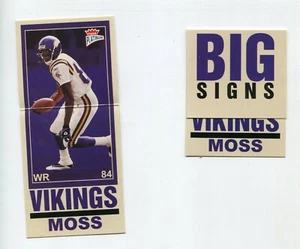 RANDY MOSS MINNESOTA VIKINGS 2000 FLEER BIG SIGNS #8 FOOTBALL CARD ESPN - Picture 1 of 2