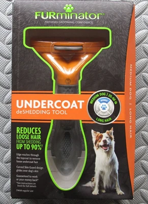 Herramienta de desprendimiento de capa inferior mediana para perro FURMINATOR pelo largo Foto 1 de 2