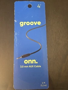 Cable auxiliar Groove Onn 3,5 mm 4' nuevo en caja - Imagen 1 de 5