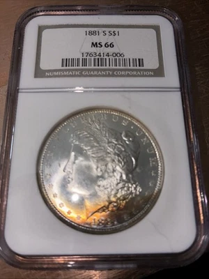 1881 S Morgan Silver Dollar - Image 1 of 2