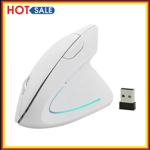 2,4 GHz kabellose ergonomische Maus, 6 Tasten, DPI-verstellbar, vertikale Comput - Bild 1 von 6