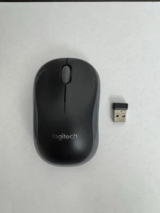 Logitech M185 Wireless Mouse Black/Graphite - Tested Working - W/ USB Dongle - Picture 1 of 4