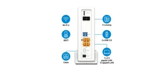 FRITZ!Box 6690 CABLE RETAIL INTERNATIONAL draadloze router 10 Gigabit Ethernet D - Afbeelding 1 van 8