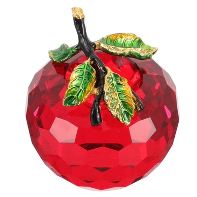  Deko Kristall Apfelschmuck Handwerksdekoration Kristallornamente - Bild 1 von 4