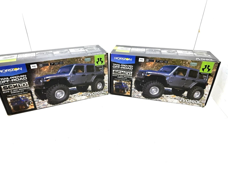2X New Axial Scx10 Jeep Wrangler Unlimited Rubicon Builders Kit 1/10 4WD - Image 1 of 4