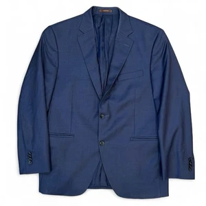 Peter Millar Wool Navy Blue Blazer Jack Men’s Size 40s 2 Button Old Money Preppy - Picture 1 of 5