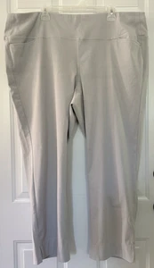 J Jill Wearever 3X Light Gray Pull On Denim Like Pants Pockets Cotton Stretch - Picture 1 of 7