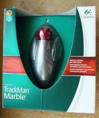 Logitech TrackMan Marble Computermaus Vintage in OVP für Links- und Rechtshänder - Bild 1 von 3