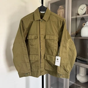 3sixteen BDU Olive Back Satin Utility Jacket XL NEU Green Cotton Military Coat - Bild 1 von 6