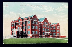Early View Postcard - Our Lady of Victory School College Fort Worth Texas - Picture 1 of 2