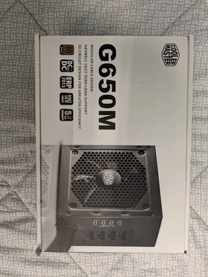 ALIMENTATORE COOLERMASTER G650M SEMI-MODULARE 80 PLUS BRONZE - Immagine 1 di 2