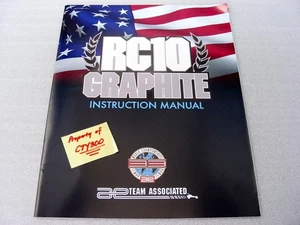 Genuine Team Associated #6030 RC10 GRAPHITE User's Guide Instruction Manual NEW! - Picture 1 of 3
