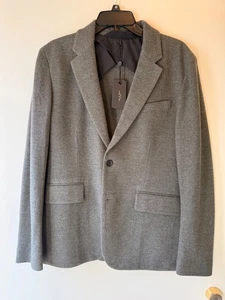 Rag & Bone Deconstructed Razor Wool Blend Blazer - Grey - Size 38 - Picture 1 of 3