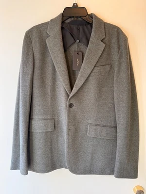 Rag & Bone Deconstructed Razor Wool Blend Blazer - Grey - Size 38 - Image 1 of 3