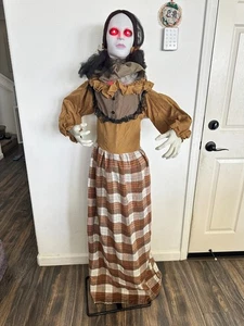 5 Fuß lebensgroße gruselige Frauenkopf Pop-Up Halloween gruselige Animatronic Requisite - LESEN - Bild 1 von 5