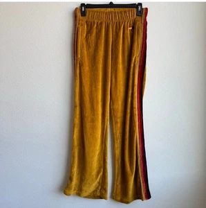 Neu mit Etikett Aviator Nation Jogginghose Samt Velours gold gerades Bein Größe XS Schrittlänge 28 Zoll - Bild 1 von 5