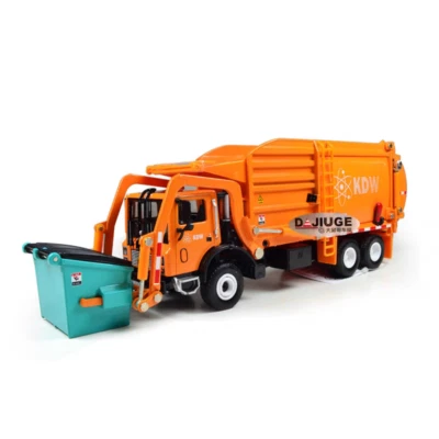 1:24 KDW Diecast Garbage Carrier Truck Waste Transporter Alloy Vehicle Toys Gift - Image 1 of 4