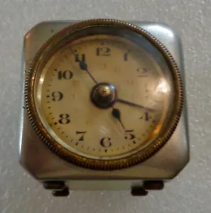 Antique D.R.P. & G.M Mechanical Travel Alarm Clock - Working Conditon WIth Alarm - Picture 1 of 11