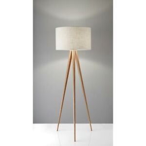 Adesso Director Floor Lamp, Natural Wood - 6424-12