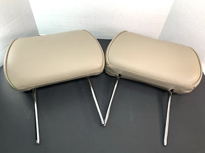 Par de reposacabezas Acura RL 1999-2004 asiento trasero cuero fabricante de equipos originales de fábrica. Foto 1 de 4