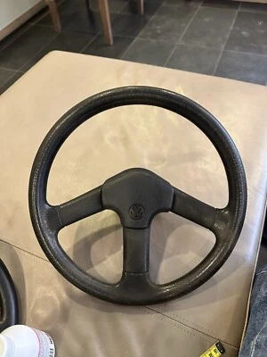 VW Polo 86c 2F Lenkrad Sportlenkrad Golf 2 II 867419091F 3-Speichen Jetta G40 GT - Bild 1 von 3