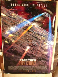 STAR TREK First contact DS double sided 1996 one sheet poster 27x40 rolled 321 - Picture 1 of 4
