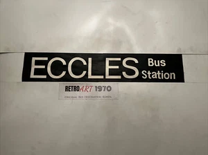 Eccles Bus Station - Manchester 1.5 1976 Bus Blind 35” - Gift - Picture 1 of 7