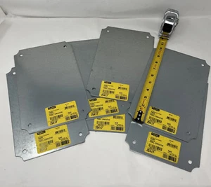 Hoffman P3020S Panel for Junction Box Steel Conductive 10.5” x 6.75” Lot Of 7 - Picture 1 of 4