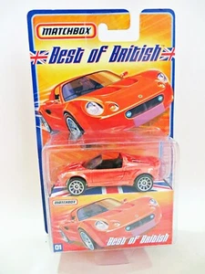 MATCHBOX BEST OF BRITISH 01 '2006 LOTUS ELISE - ORANGE'. MIB/BOXED/CARDED - Picture 1 of 5