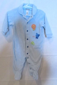 Child of Mine by Carter's Small 8-11 Pounds I Love My Mommy Blue Romper - Picture 1 of 4