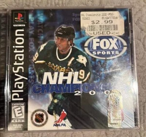 NHL Championship 2000 (Sony Playstation 1 PS1, 1999) Game, Case, and Manual - Picture 1 of 2