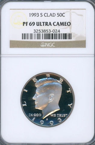 1993 S Clad Kennedy Half Dollar NGC PF69 Ultra Cameo Cover