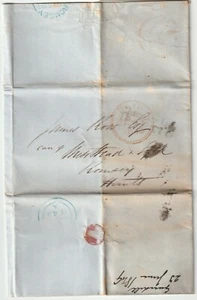 1849 LONDON PRINTED CIRCULAR TO JAMES ROSS - JOHN H GUNDELL RE PAYING CREDITORS  - Picture 1 of 2