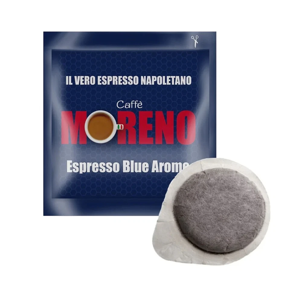 CAFFE' MORENO 150 CIALDE ESPRESSO BLU AROMA IN CARTA ESE 44MM