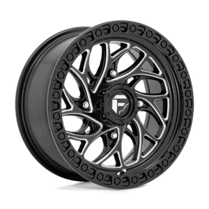 15x10 +0 Fuel UTV D741 Runner 4x137 Gloss Black Milled Wheels (Set of 4) - Picture 1 of 1
