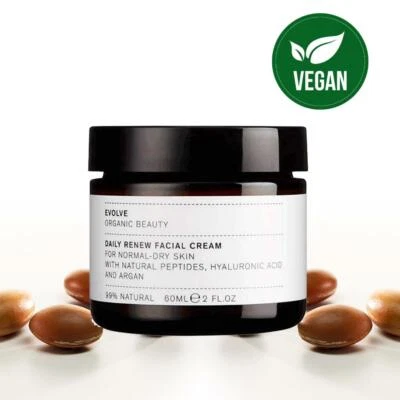 EVOVLE BEAUTY Evolve Beauty Organic Natural Daily Renew Facial Cream 60ml Normal / Dry Skin