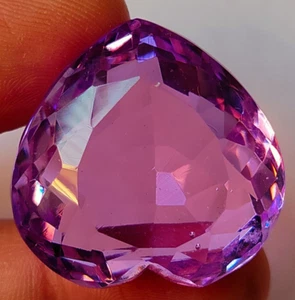 AAA+ 105.5 Ct. Large Purplish Pink Spinel Heart Cut Flawless Loose Gemstone Gift - Picture 1 of 7