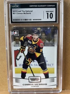 Connor McDavid 2015 Leaf the National #01- CGC 10 gem mint.  - Picture 1 of 2